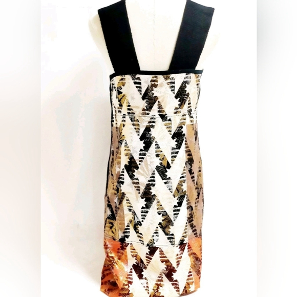 Louis Vuitton Silk Cocktail Dress Sz.38.(sz.6). Cashmere Straps. - Picture 7 of 17